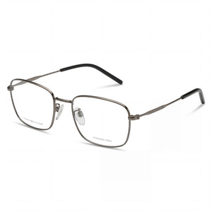 Tommy Hilfiger Silver Rectangle Eyeglasses for Men, Alloy Steel frame