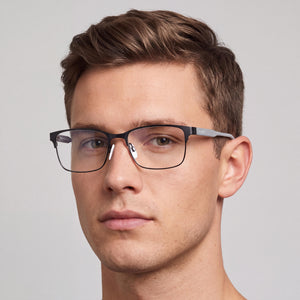 Tommy Hilfiger TH 1396 Rectangle Eyeglasses for Unisex — interior view, Polycarbonate demo lenses