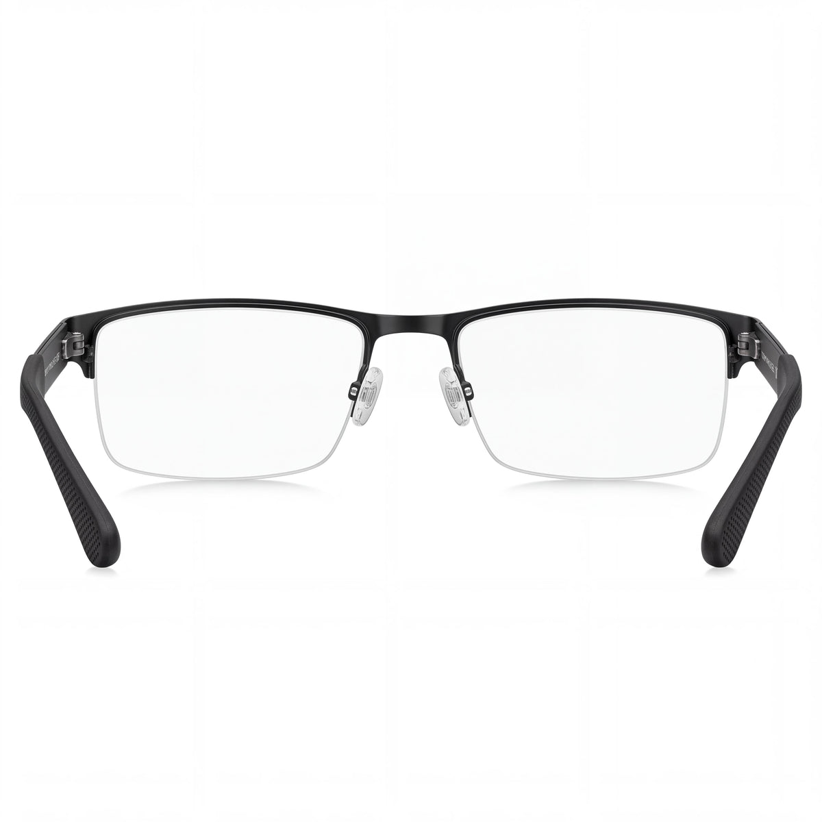 Tommy Hilfiger TH 1524 Matte Black Rectangle Eyeglasses for Men, 55mm, Photo 3