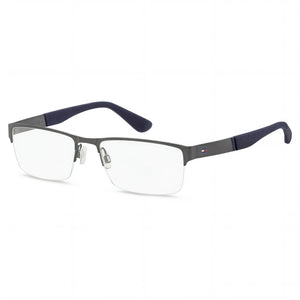 Tommy Hilfiger Th 1524 Dark Ruth Rectangle Eyeglasses Unisex, Alloy Steel frame