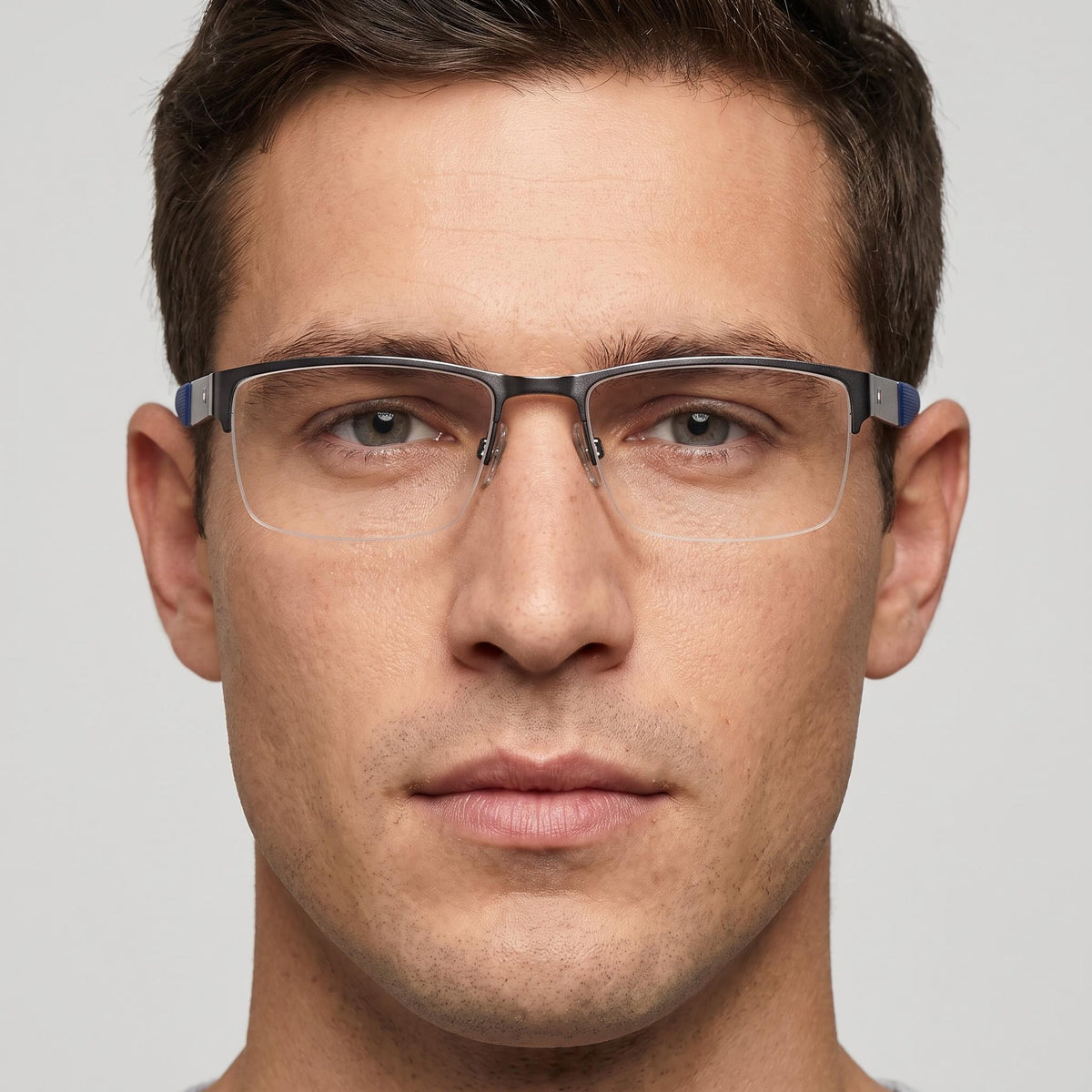 Tommy Hilfiger Th 1524 Dark Ruth Rectangle Eyeglasses Unisex, 52mm, Photo 4