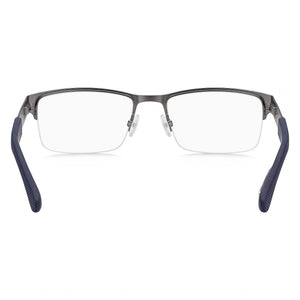 Tommy Hilfiger Th 1524 Rectangle Eyeglasses Unisex — side view, Dark Ruth Alloy Steel temples