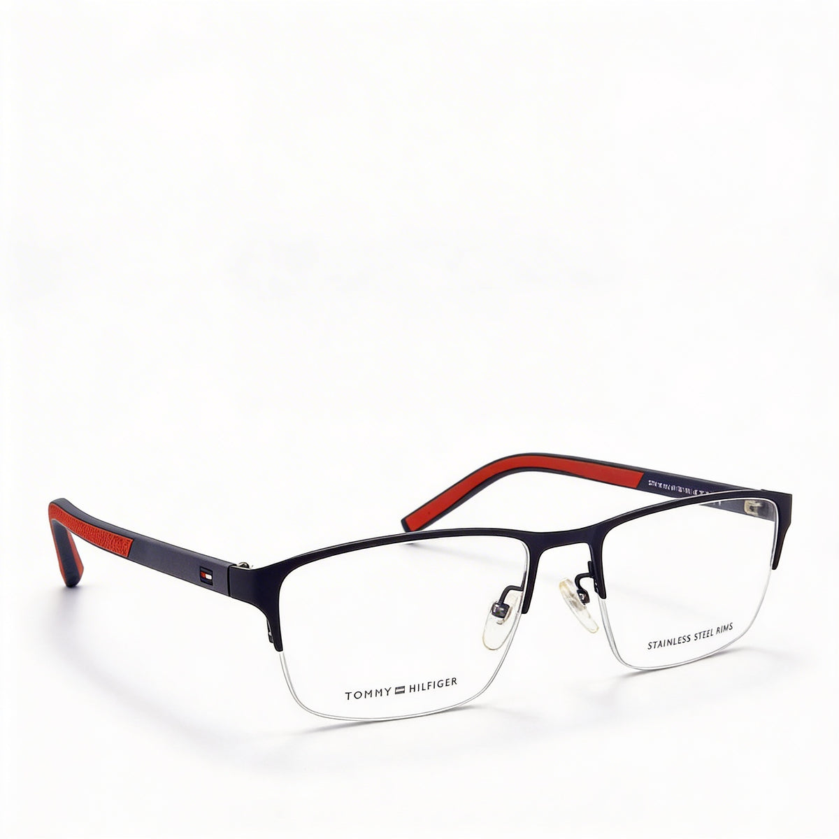 Tommy Hilfiger Th 1577/F Blue Rectangle Eyeglasses Unisex, 57mm, Photo 2