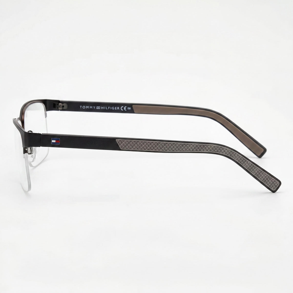 Gafas graduadas rectangulares para hombre Tommy Hilfiger TH 1594 negro mate, 55 mm, Photo 3