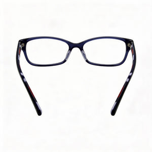 Tommy Hilfiger TH 1685 Rectangle Eyeglasses Women — side view, Blue Plastic temples