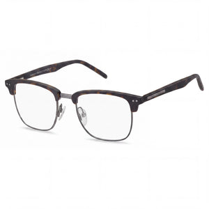 Tommy Hilfiger Th 1730 Havana Rectangle Eyeglasses for Unisex, Metal frame