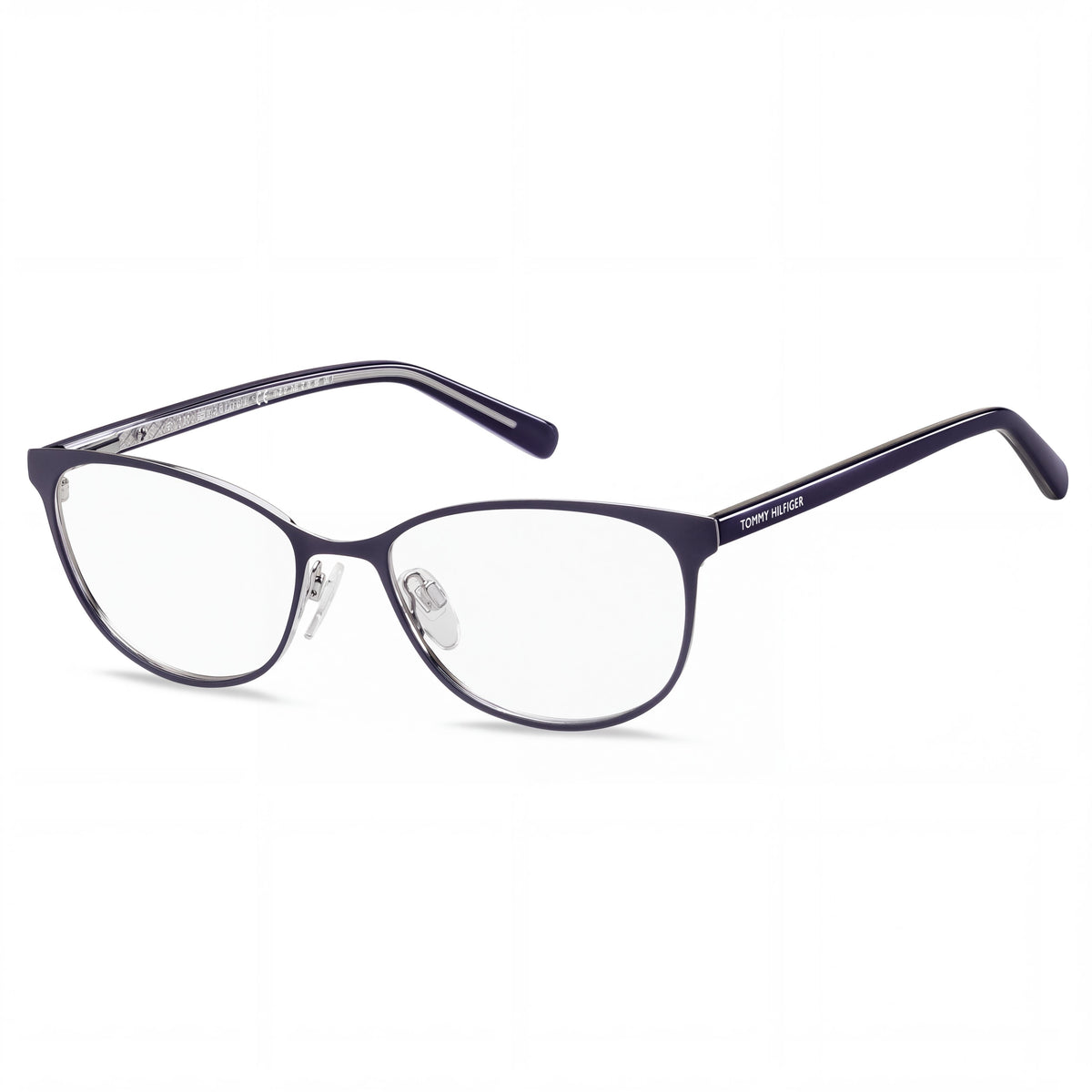 Tommy Hilfiger Th 1778 Blue Rectangle Eyeglasses Unisex, 53mm, Photo 1