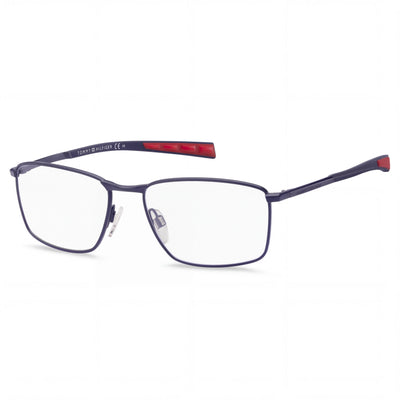 Tommy Hilfiger TH 1783 Blue Rectangle Eyeglasses Unisex, Metal frame