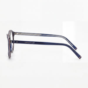 Tommy Hilfiger Th 1813 Round Eyeglasses for Men — front view, Plastic