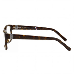Tommy Hilfiger Th 1818 Rectangle Eyeglasses for Men — front view, Acetate