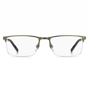 Tommy Hilfiger Th 1830 Rectangle Eyeglasses for Men — front view, Stainless Steel