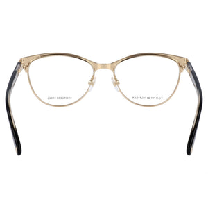 Tommy Hilfiger TH 1886 Cat Eye Eyeglasses Women — side view, Black Stainless Steel temples