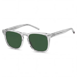 Tommy Hilfiger TH 1887/S Crystal Square Sunglasses for Unisex, Crystal lens
