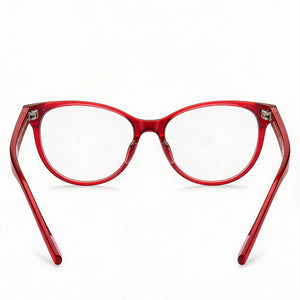 Tommy Hilfiger Th 1928 Oval Eyeglasses for Women — interior view, Polycarbonate demo lenses