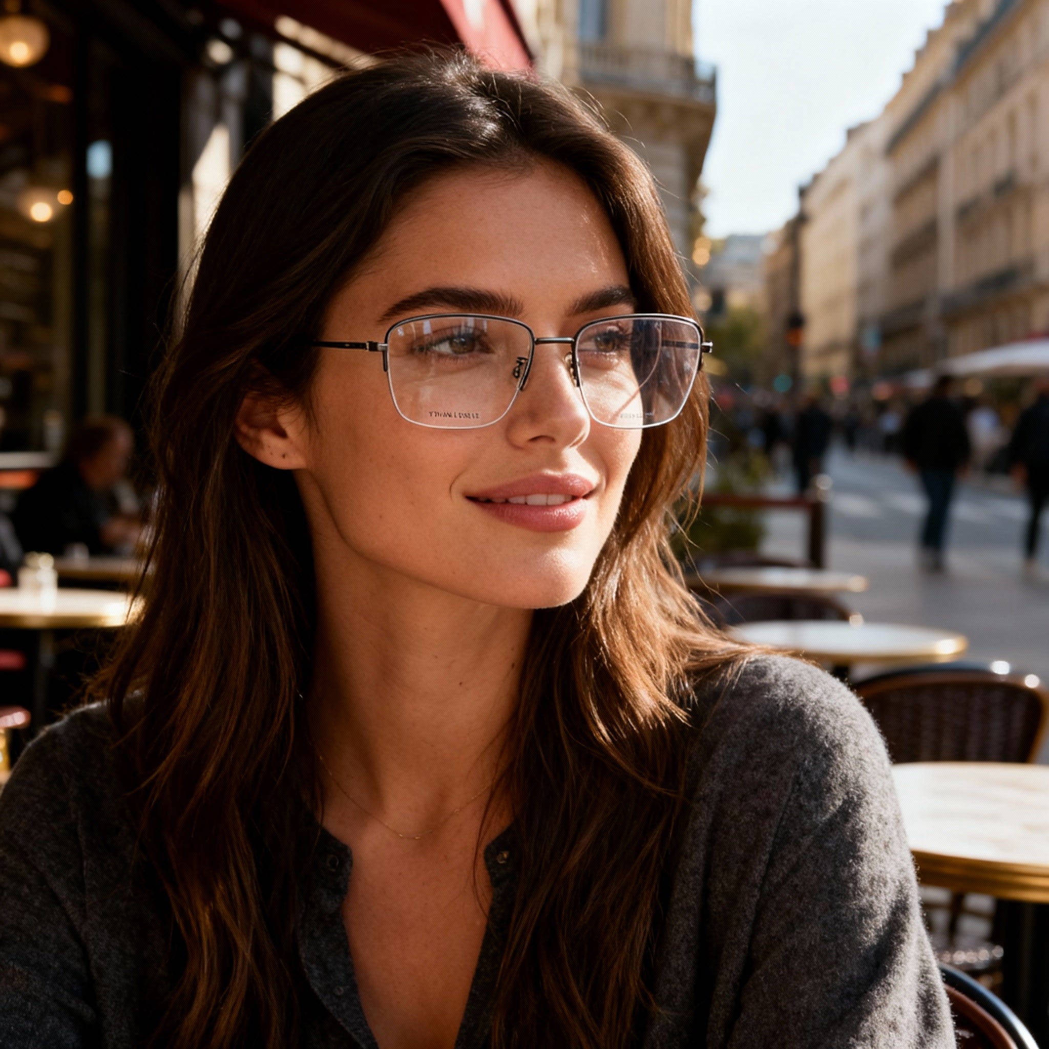 Gafas Tommy Hilfiger TH 1935/F rectangulares de rutenio unisex, 56 mm, Photo 3