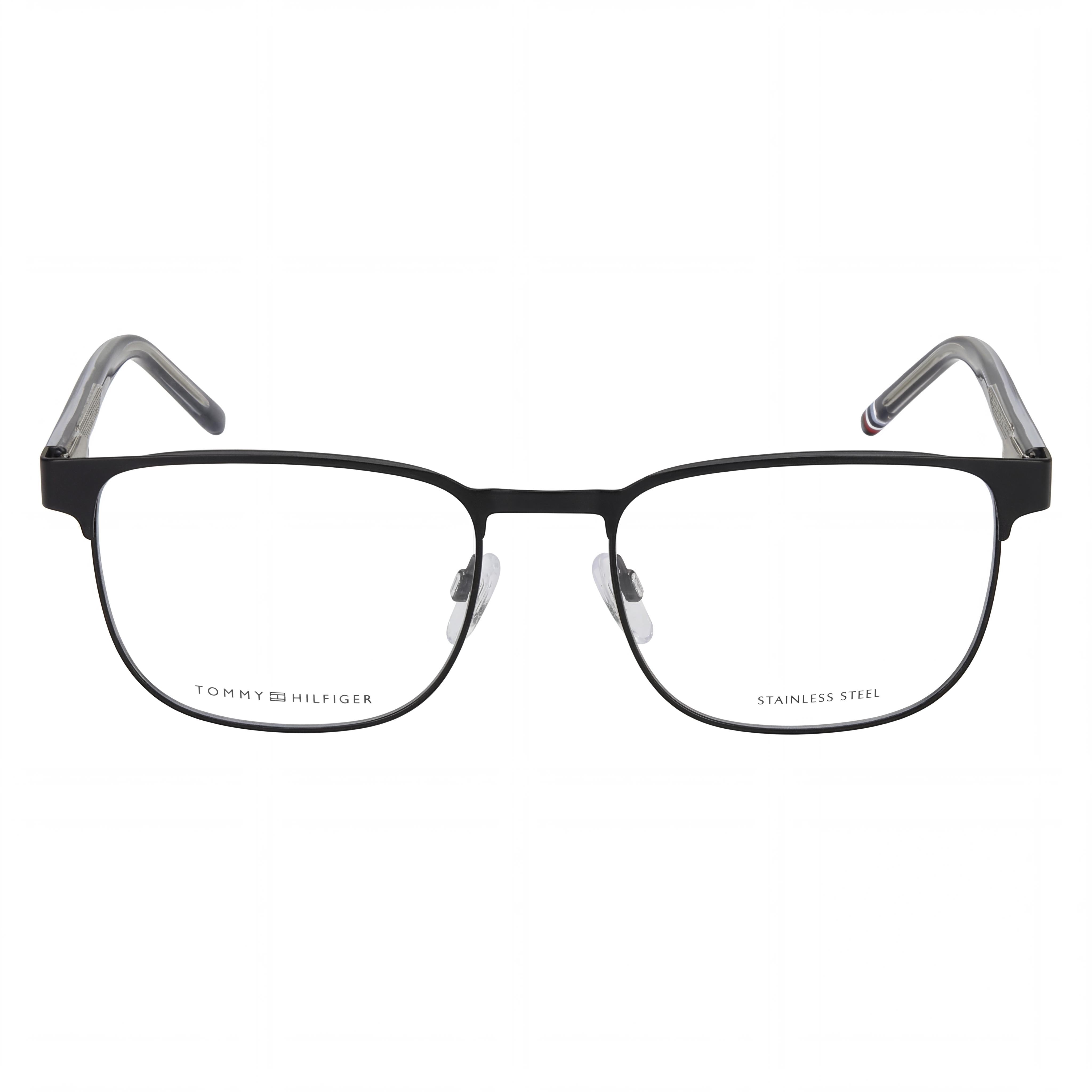 Tommy Hilfiger TH 1943 Black Rectangle Unisex Eyeglasses, 54mm, Photo 2