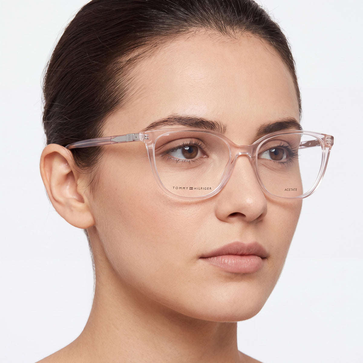 Gafas de sol unisex Tommy Hilfiger 1964 con montura de acetato rosa y lentes de policarbonato rosa, ancho de lente de 53 mm, Photo 3