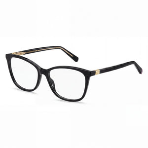 Tommy Hilfiger TH 1965 Black Rectangle Eyeglasses for Women, Plastic frame