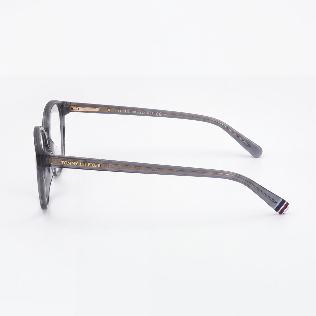Gafas graduadas redondas Tommy Hilfiger TH 1969 para mujer, color gris, 51 mm, Photo 3