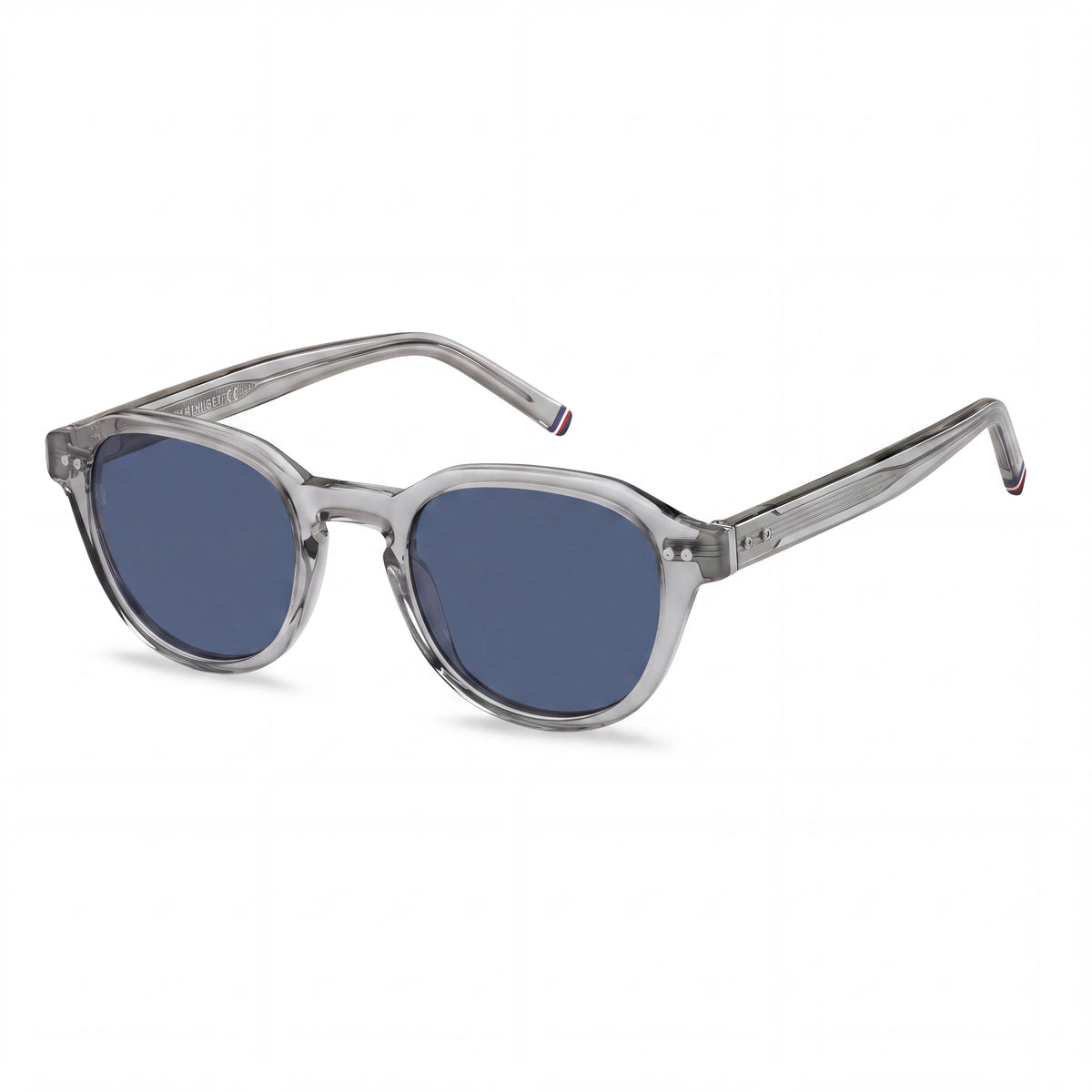 Gafas de sol rectangulares multicolor modernas de acetato Tommy Hilfiger para mujer, lentes grises, protección UV del 100%, lente de 49 mm, Photo 1