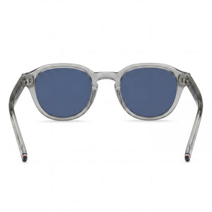 Tommy Hilfiger TH 1970/S Oval Sunglasses Women — side view, Non-Polarized Grey lens