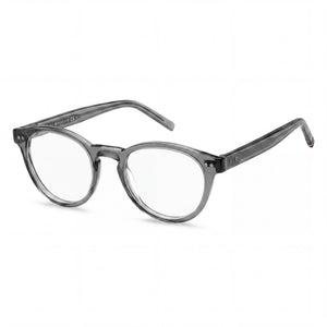 Tommy Hilfiger TH 1984 Gray Round Eyeglasses for Men, Acetate frame