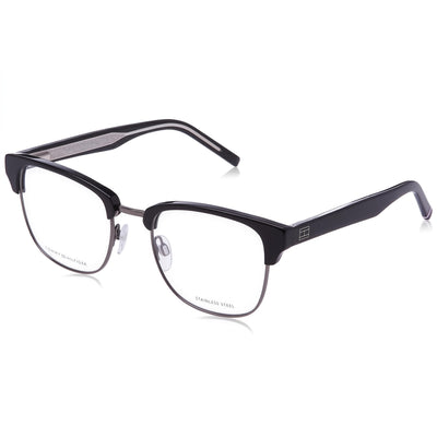 Tommy Hilfiger Th 1988 Black Square Eyeglasses for Women, Alloy Steel frame