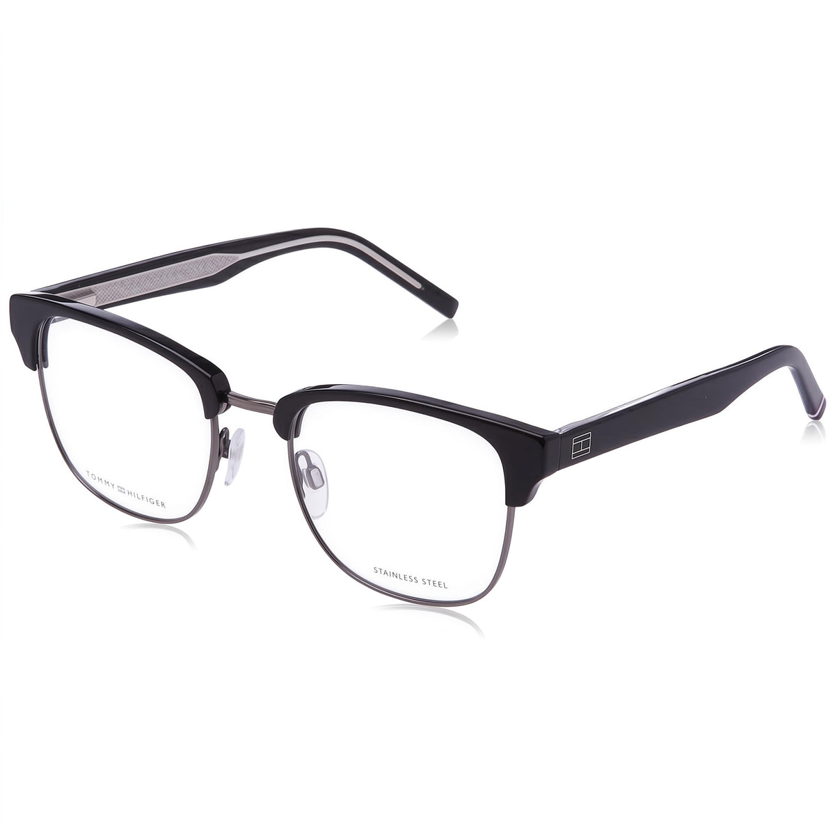 Tommy Hilfiger Th 1988 Black Square Eyeglasses for Women, 54mm, Photo 1