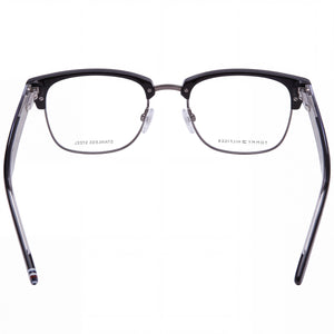 Tommy Hilfiger Th 1988 Square Eyeglasses Women — side view, Black Alloy Steel temples