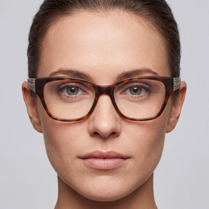 Tommy Hilfiger Th 2001 Cat Eye Eyeglasses for Women — interior view, Polycarbonate demo lenses