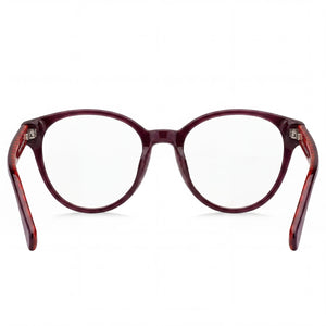 Tommy Hilfiger TH 2007 Oval Eyeglasses Women — side view, Red 140mm temples