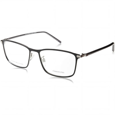 Tommy Hilfiger TH 2013/F Black Rectangle Eyeglasses for Unisex, Alloy Steel frame