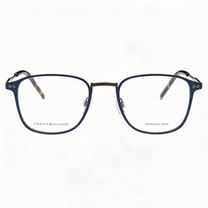 Tommy Hilfiger Th 2028 Rectangle Eyeglasses Unisex — front view, Alloy Steel