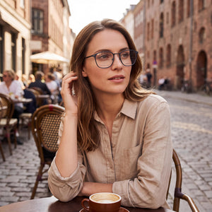 Tommy Hilfiger Th 2028 Rectangle Eyeglasses for Unisex — interior view, Polycarbonate demo lenses