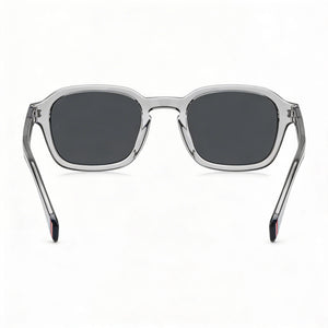 Tommy Hilfiger TH 2032/S Square Sunglasses for Men — front view, Stainless Steel frame