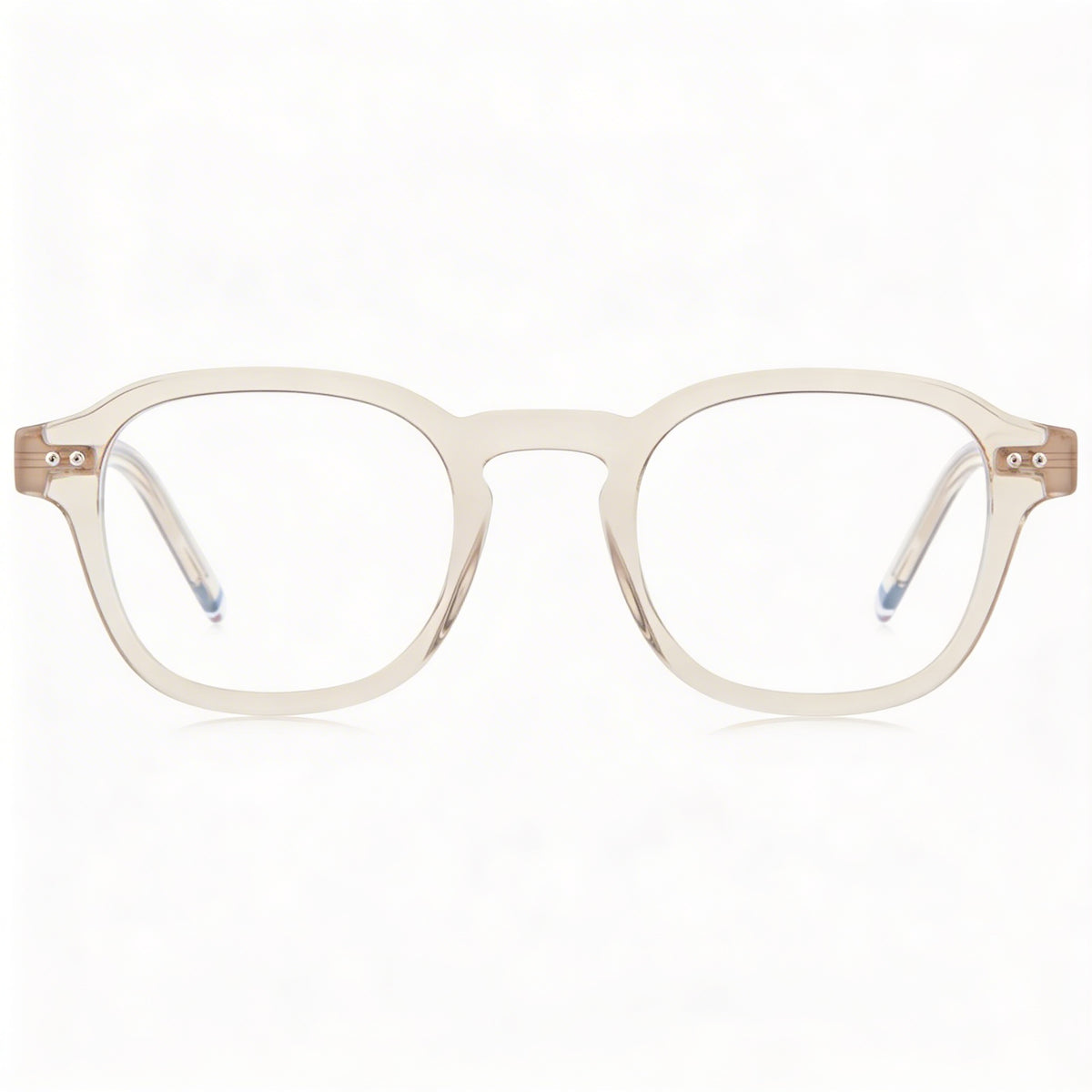 Gafas Tommy Hilfiger Th 2033 cuadradas beige para hombre, 48mm, Photo 2