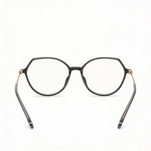 Tommy Hilfiger TH 2058 Round Eyeglasses Women — side view, Gray polyamide temples