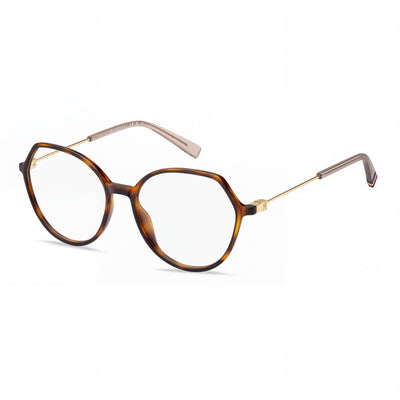 Tommy Hilfiger TH 2058 Havana Oval Eyeglasses for Women, Polyamide frame