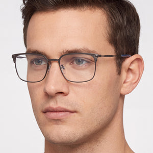 Tommy Hilfiger TH 2062/G Rectangle Eyeglasses Unisex — interior view, Polycarbonate lenses