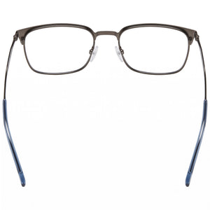 Tommy Hilfiger TH 2062/G Rectangle Eyeglasses Unisex — side view, Black Stainless Steel temples