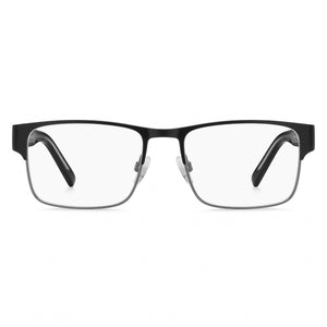 Tommy Hilfiger TH 2074 Rectangle Eyeglasses for Men — front view, Stainless Steel