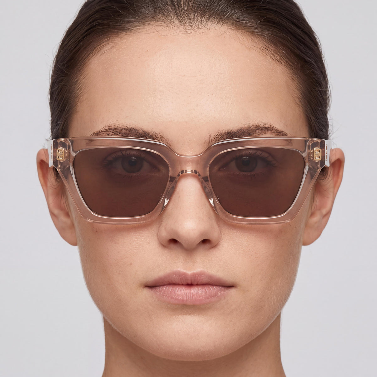 Gafas de sol Tommy Hilfiger TH 2101/S rectangulares para mujer, color carne, 52 mm, Photo 4