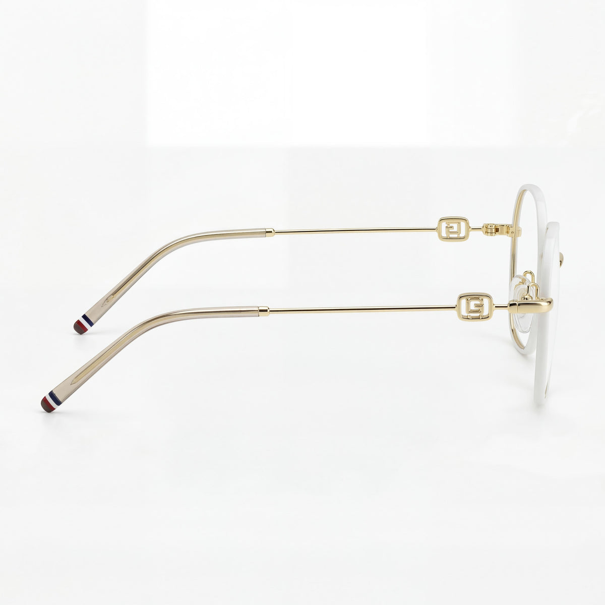 Tommy Hilfiger TH 2153 Gold Ivory Round Eyeglasses for Women, 50mm, Photo 2