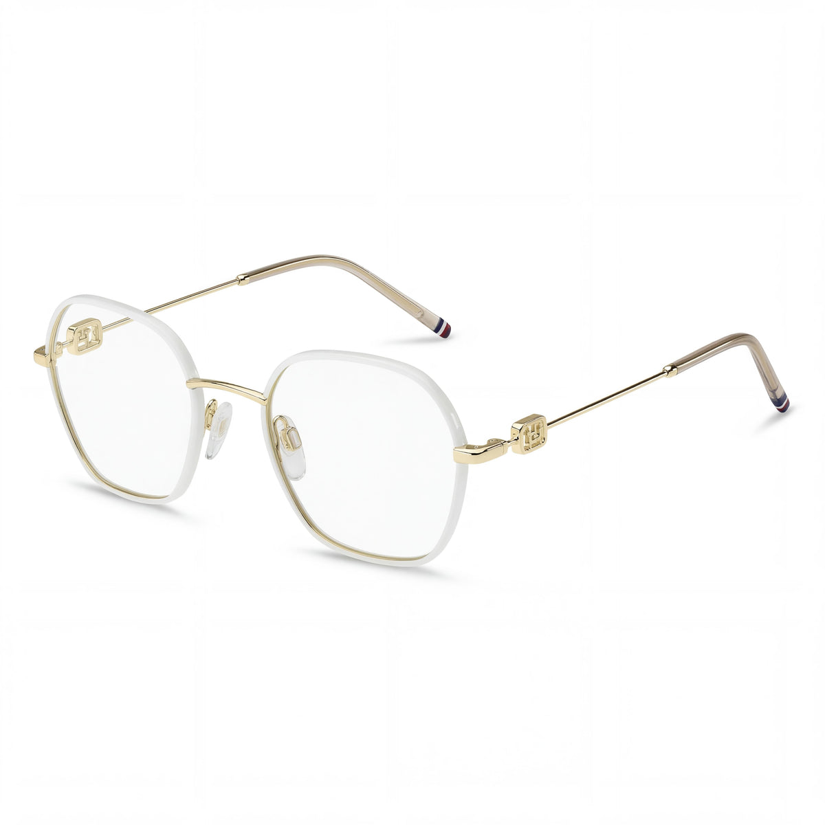 Tommy Hilfiger TH 2153 Gold Ivory Round Eyeglasses for Women, 50mm, Photo 1