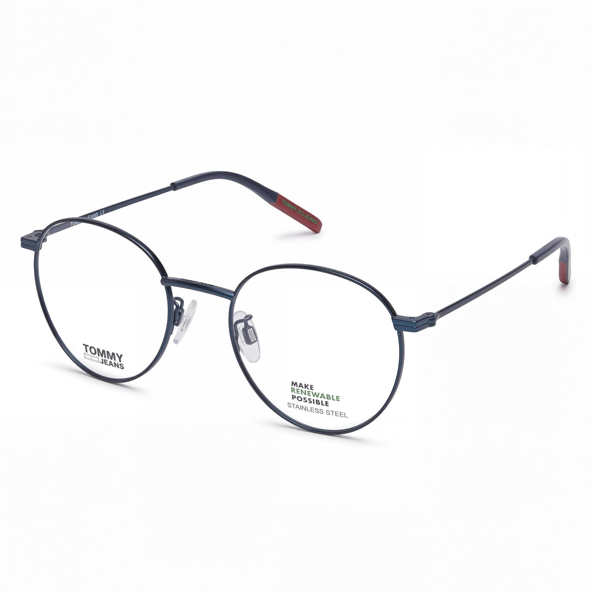 Gafas graduadas Tommy Hilfiger Modern Matte Blue redondas unisex, 50 mm, Photo 1