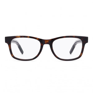 Tommy Hilfiger Tj 0079 Rectangle Eyeglasses for Men — front view, Injected frame