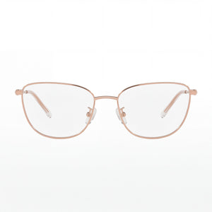 Tory Burch Square Eyeglasses for Women — front view, Metal