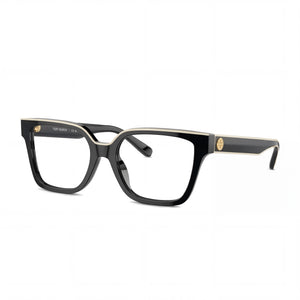 Tory Burch Ty 2148u Black, Ivory Square Eyeglasses for Women, Metal frame