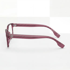Tory Burch Ty 2151 U Rectangle Eyeglasses Women — side view, Pink Acetate temples