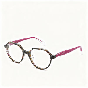Tous Round Eyeglasses for Women — front view, Acetate